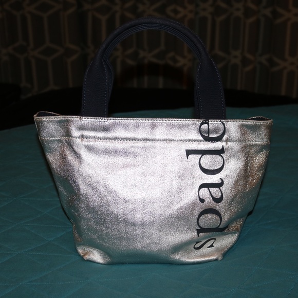 kate spade Handbags - Kate Spade Small Handbag Tote - Silver
